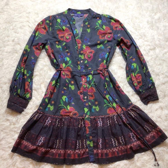 Tuckernuck Ro’s Garden Poplin Ines Anthropologie Dress Floral Edit Cotton XS S M - Picture 2 of 13